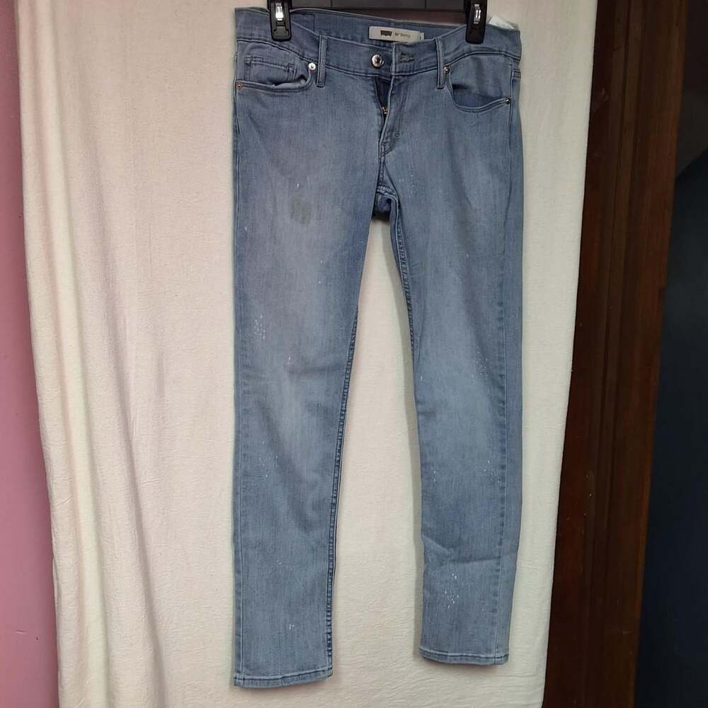 Levi's 524 Skinny Jeans W29 L32 Light Wash Denim